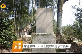 常德鼎城：石碑上的村风传承二百年